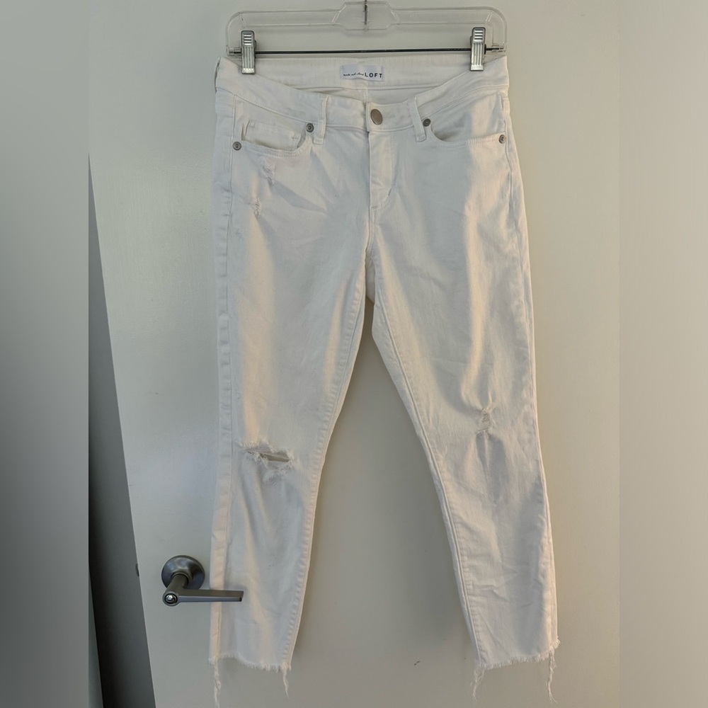 Curvy High Rise Slim Jeans in White